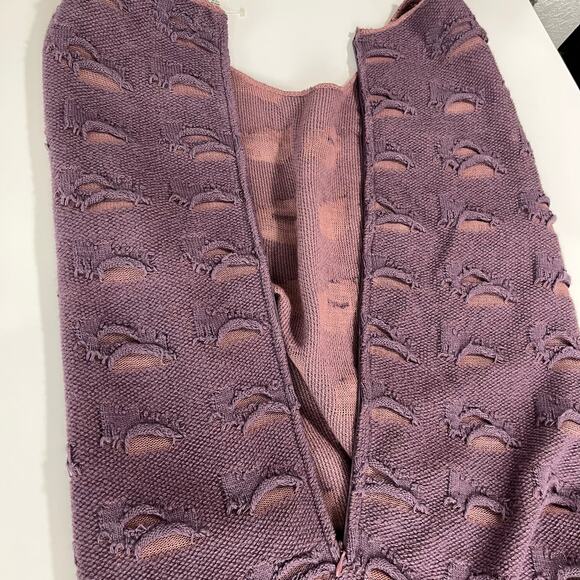 Vintage Imagio Sweater Dress XL‎ Y2K Lambswool Blend Sleeveless NWT Distressed - Picture 7 of 13